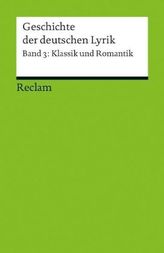 Geschichte der deutschen Lyrik. Bd.3