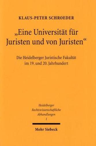 'Eine Universität für Juristen und von Juristen'