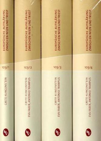 Europäische Aufklärung zwischen Wien und Triest, 4 Bde.