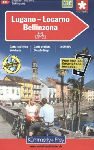 Kümmerly & Frey Karte Lugano-Locarno, Bellinzona