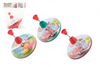 Káča točící plast průměr 16cm 1 ks, 3 různé barvy