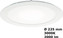 ZOE tenký zapuštěný downlight 210 2000lm 22W 3000K IP44