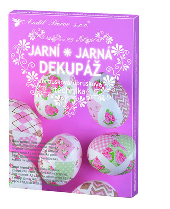 Sada k dekorování vajíček - jarní dekupáž