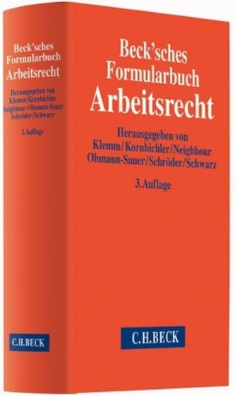 Beck'sches Formularbuch Arbeitsrecht, m. CD-ROM