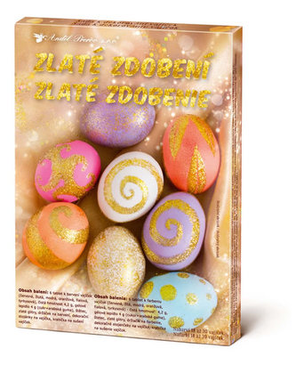 Sada k dekorování vajíček  - zlaté zdobení