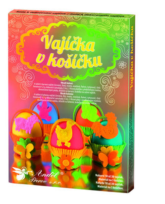 Sada k dekorování vajíček - vajíčka v košíčku