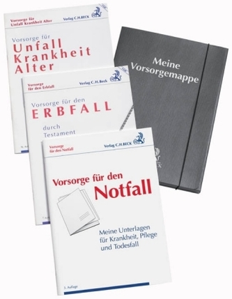 Meine Vorsorgemappe - Meine Unterlagen für Krankheit, Pflege und Todesfall
