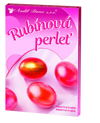Sada k dekorování vajíček - rubínová perleť