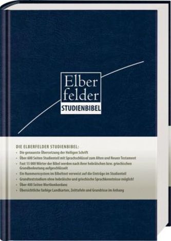 Elberfelder Studienbibel - ital. Kunstleder, blau