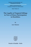 The Legality of Targeted Killings in View of Direct Participation in Hostilities