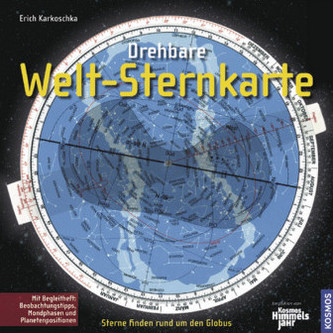 Drehbare Welt-Sternkarte