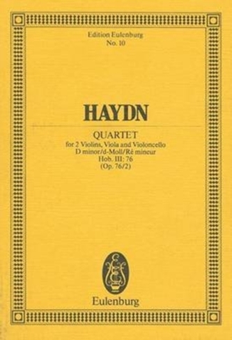 STRING QUARTET D MINOR QUINTEN OP 762 HO