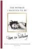 The Woman I Wanted To Be. Die Frau, die ich sein wollte, englische Ausgabe