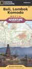 National Geographic Adventure Travel Map Bali, Lombok, Komodo