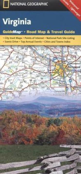 National Geographic GuideMap Virginia
