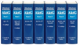 Münchener Kommentar zum Aktiengesetz (AktG), 4. Aufl., 7 Bde. (Pflichtabnahme)