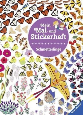 Mein Mal- und Stickerheft: Schmetterlinge