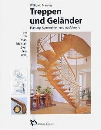 Treppen und Geländer aus Holz, Stahl, Edelstahl, Stein, Glas, Textil
