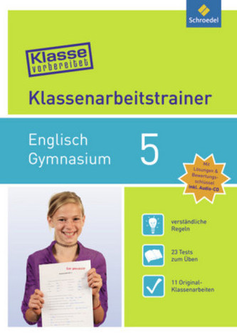 Klassenarbeitstrainer Englisch 5, m. Audio-CD