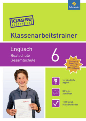Klassenarbeitstrainer Englisch 6, m. Audio-CD