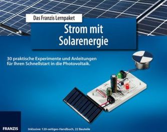 Lernpaket Strom mit Solarenergie, 22 Bauteile + Experimentieranleitung mit 30 Experimenten