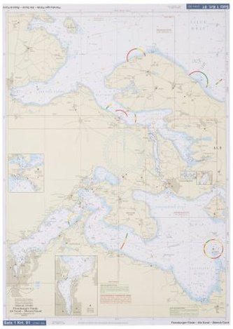 Delius Klasing-Sportbootkarten Flensburger Förde, Als Sund, Åbenrå Fjord, Flensburg Fjord West, Planokarte