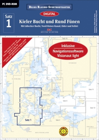 Delius Klasing-Sportbootkarten Kieler Bucht und Rund Fünen, DVD-ROM, Ausgabe 2016