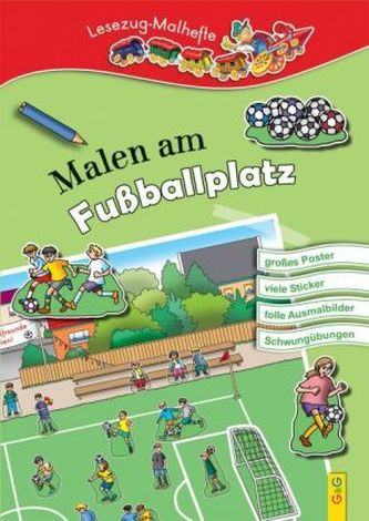 Malen am Fußballplatz