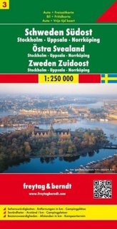 Freytag & Berndt Autokarte Schweden Südost. Östra Svealand. Zweden Zuidoost; Sweden Southeast; Dudest de la Suede; Sudest della