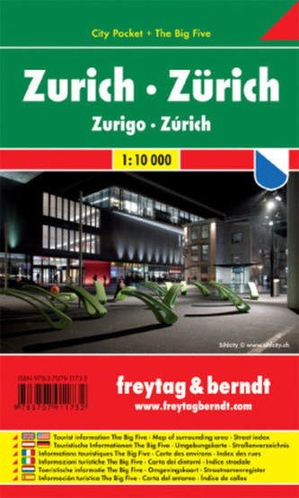 Zürich/Curych 1:10T/kapesní plán města
