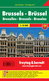 Freytag & Berndt Stadtplan Brüssel. Brussels. Bruxelles. Bruselas