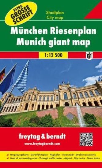 Freytag & Berndt Stadtplan München, Riesenplan. Freytag & Berndt City map Munich giant map. Freytag & Berndt Plan de ville Plan