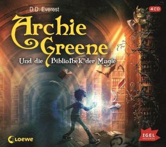 Archie Greene und die Bibliothek der Magie, 4 Audio-CDs