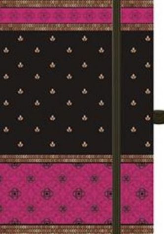 Premium Notes Small Textile 'Indian Sari-Pink'