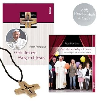 Geh deinen Weg mit Jesus, m. Kreuz-Anhänger