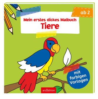 Mein erstes dickes Malbuch: Tiere