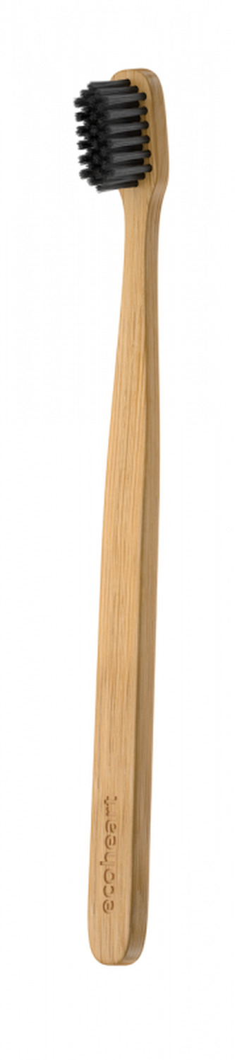 Ecoheart Bambusový kartáček v papírové krabičce (extra soft) - černý