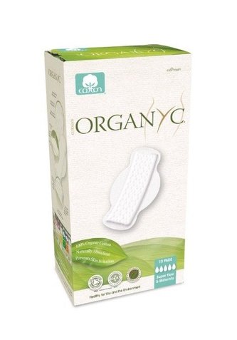 Organyc Silné vložky s křidélky Super (10 ks) - 100% z biobavlny, 5 kapiček