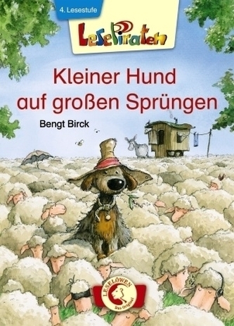 Kleiner Hund auf großen Sprüngen