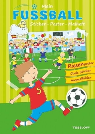 Mein Fußball Sticker - Poster - Malheft