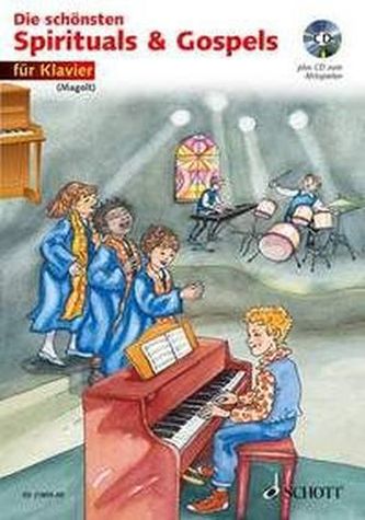 Die schönsten Spirituals & Gospels, für Klavier, m. Audio-CD