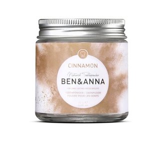 Ben & Anna Bělící zubní prášek se skořicí (45 g) - zanechá svěží dech