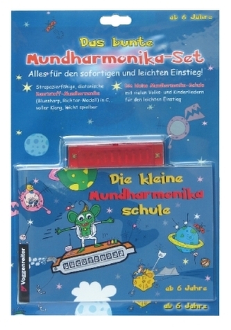 Das bunte Mundharmonika-Set
