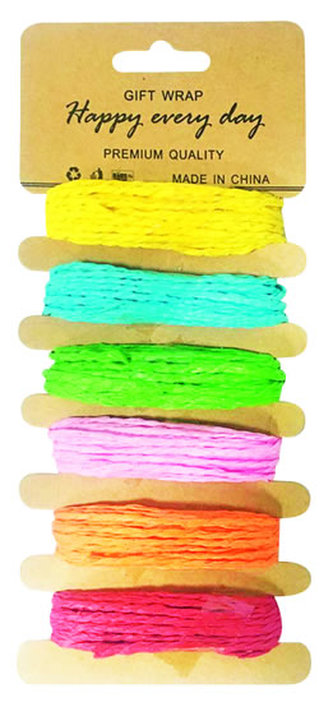 Provázek papírový mix barev 5 m