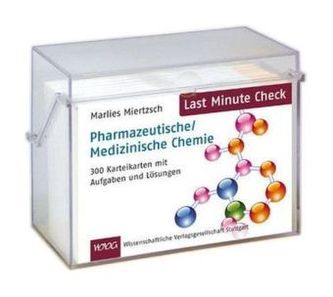 Pharmazeutische/Medizinische Chemie, Karteikarten