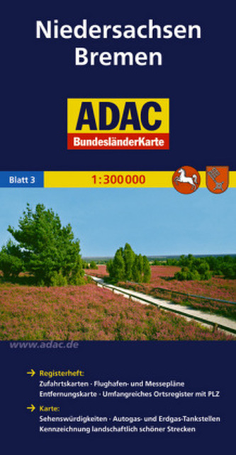 ADAC Karte Niedersachsen, Bremen