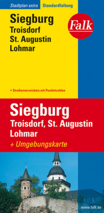 Falk Plan Siegburg, Troisdorf, St. Augustin, Lohmar