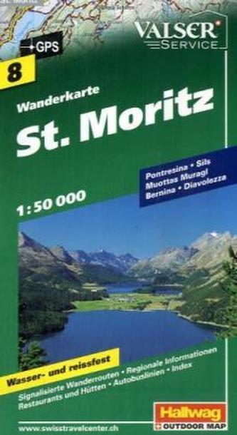 Hallwag Outdoor Map St. Moritz