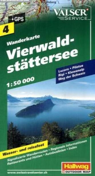 Hallwag Outdoor Map Vierwaldstättersee