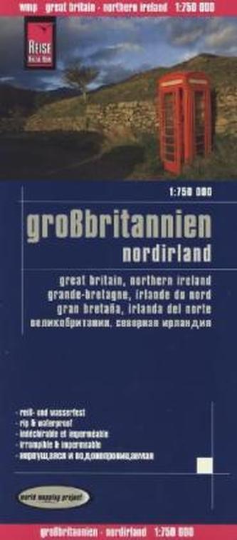 World Mapping Project Großbritannien, Nordirland. Great Britain, Northern Ireland. Grande-Bretagne, Irlande du Nord. Gran Betana